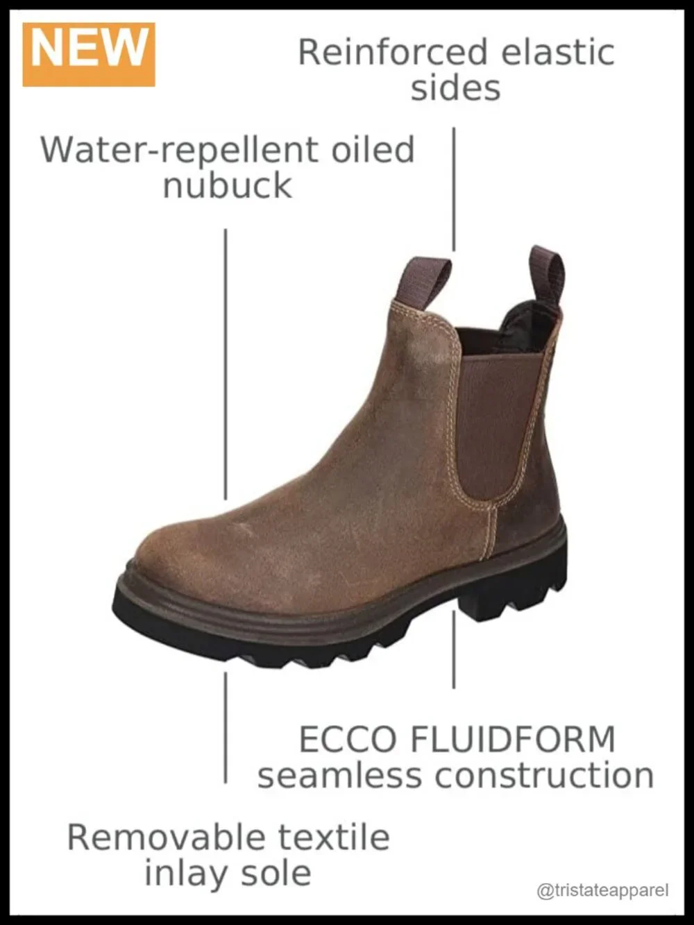Leather Chelsea Boots Ankle Booties - Women's Water-Repellent Pull-On Round Toe